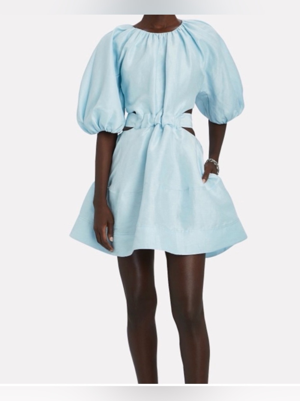 AJE Mimosa Puff sleeve Mini Dress Size 4